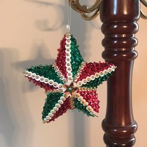 Vintage Sequin Handmade Ornament